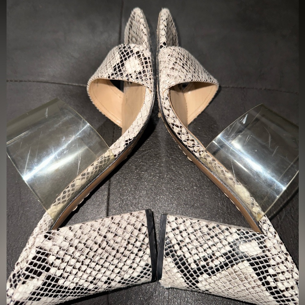 Vince Camuto Snakeskin Print Women's Heels - Picture 6 of 8